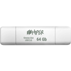 USB Flash накопитель 64Gb HIPER Groovy C64 White