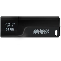 USB Flash накопитель 64Gb HIPER Groovy T64 Black