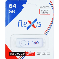 USB Flash накопитель 64Gb Flexis RB-101 White