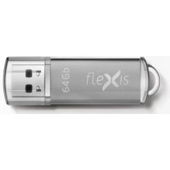 USB Flash накопитель 64Gb Flexis RB-108 Silver