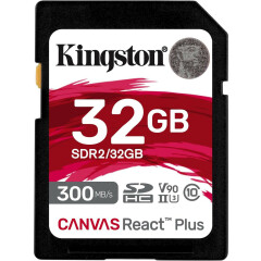 Карта памяти 32Gb SD Kingston Canvas React Plus (SDR2/32GB)
