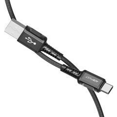 Кабель USB - USB Type-C, 1.2м, ACEFAST C1-04 Black