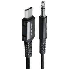 Кабель USB Type-C - mini jack 3.5мм, 1.2м, ACEFAST C1-08 Black