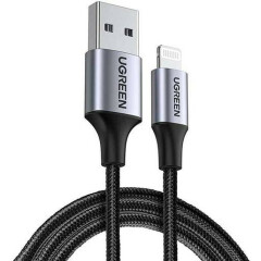 Кабель USB - Lightning, 2м, UGREEN US199 Black