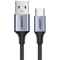 Кабель USB - USB Type-C, 2м, UGREEN US288 Black