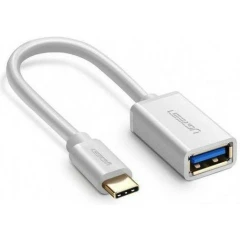 Переходник USB - USB Type-C, 0.15м, UGREEN US154 White