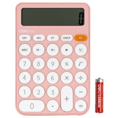 Калькулятор Deli EM124 Pink