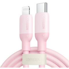 Кабель USB Type-C - Lightning, 1м, UGREEN US532 Pink