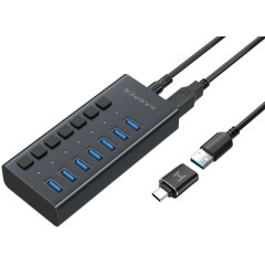 USB-концентратор Harper HUB-07MB Black