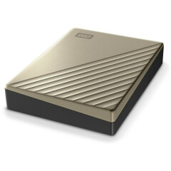 Внешний жёсткий диск 4Tb WD My Passport Ultra Gold (WDBFTM0040BGD)