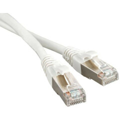 Патч-корд Hyperline PC-LPM-STP-RJ45-RJ45-C6-1.5M-LSZH-WH, 1.5м