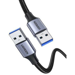 Кабель USB 3.0 A (M) - A (M), 0.5м, UGREEN US373 Black