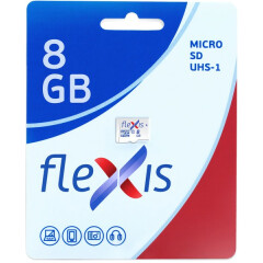 Карта памяти 8Gb MicroSD Flexis (FMSD008GU1)