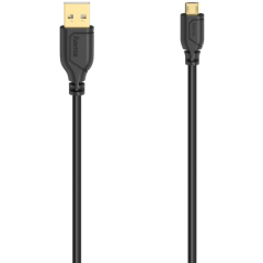 Кабель USB - microUSB, 0.75м, HAMA H-200610