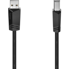 Кабель USB 2.0 A (M) - B (M), 1.5м, HAMA H-200602