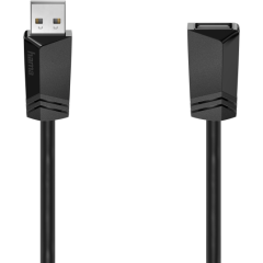 Кабель удлинительный USB 2.0 A (M) - A (F), 0.75м, HAMA H-200618