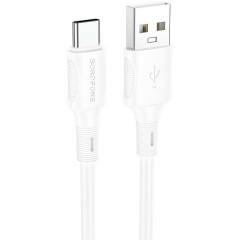 Кабель USB - USB Type-C, 1м, Borofone BX80 White