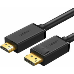 Кабель DisplayPort (M) - HDMI (M), 3м, UGREEN DP101