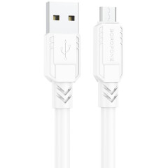 Кабель USB - microUSB, 1м, Borofone BX81 White