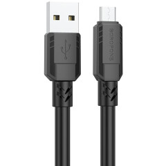 Кабель USB - microUSB, 1м, Borofone BX81 Black