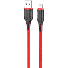 Кабель USB - microUSB, 1м, Borofone BX67 Red