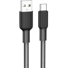 Кабель USB - USB Type-C, 1м, HOCO X69 White (HC-60241)