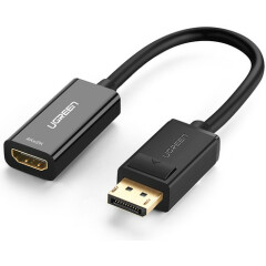 Переходник DisplayPort (M) - HDMI (F), 0.25м, UGREEN MM137