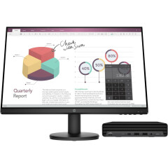 Настольный компьютер HP 260 G4 DM Bundle + 24" монитор P24v (44F37ES)