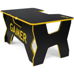 Игровой стол Generic Comfort Gamer2 Black/Yellow