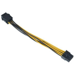 Переходник 6-pin PCI-E - 8-pin EPS, 0.15м, Akasa AK-CB051