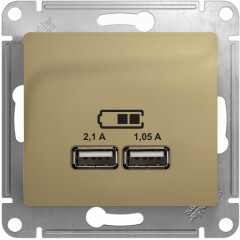 Розетка USB Schneider Electric Glossa GSL000433