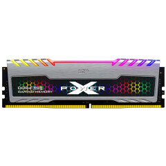 Оперативная память 8Gb DDR4 3600MHz Silicon Power XPower Turbine RGB (SP008GXLZU360BSB)