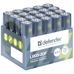 Батарейка Defender LR03-20F (AAA, 20 шт)