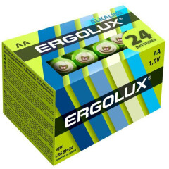 Батарейка Ergolux (AA, 24 шт)
