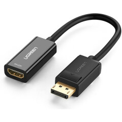 Переходник DisplayPort (M) - HDMI (F), 0.2м, UGREEN MM137