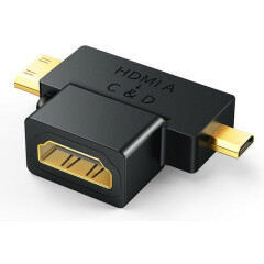 Переходник HDMI (F) - Micro/Mini HDMI (M), UGREEN HD129