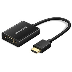 Переходник HDMI (M) - VGA (F) + audio, UGREEN MM102