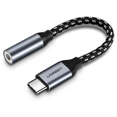 Переходник USB Type-C - mini jack 3.5мм, UGREEN AV142