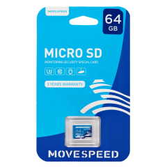 Карта памяти 64Gb MicroSD Move Speed FT300 (YS-T300-64GB)