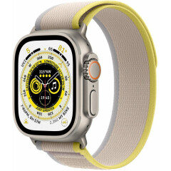 Умные часы Apple Watch Ultra 49mm Titanium Case with Yellow/Beige Trail Loop S/M (MNHD3LL/A)