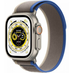 Умные часы Apple Watch Ultra 49mm Titanium Case with Blue/Grey Trail Loop S/M (MNHE3LL/A)