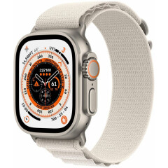 Умные часы Apple Watch Ultra 49mm Titanium Case with Starlight Alpine Loop S/M (MQF03LL/A)