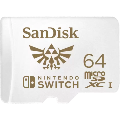 Карта памяти 64Gb MicroSD SanDisk Nintendo Switch (SDSQXAT-064G-GN3ZN)