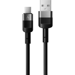 Кабель USB - microUSB, 1м, Accesstyle AM24-T100 Black