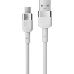 Кабель USB - microUSB, 1м, Accesstyle AM24-T100 White