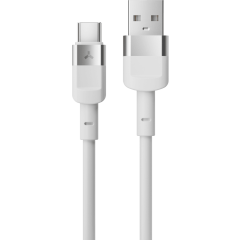 Кабель USB - USB Type-C, 1м, Accesstyle AC30-T100 White