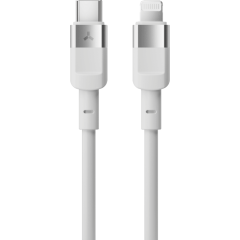 Кабель USB Type-C - Lightning, 1м, Accesstyle CL30-T100 White