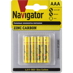 Батарейка Navigator (AAA, 4 шт)