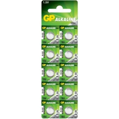 Батарейка GP 186A Ultra Alkaline (LR43/G12, 10 шт)