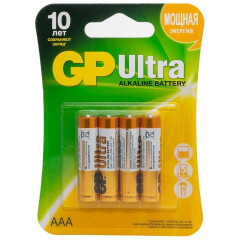 Батарейка GP 24A Ultra Alkaline (AAA, 4 шт)